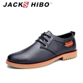 JACKSHIBO 2016 luxury brand men genuine leather shoes uniform formal leather shoes dress for man high