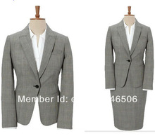 2014 New Style Free Shipping OL one button notch lapel custom made women’s suit fashion skirt suit women 3/1501