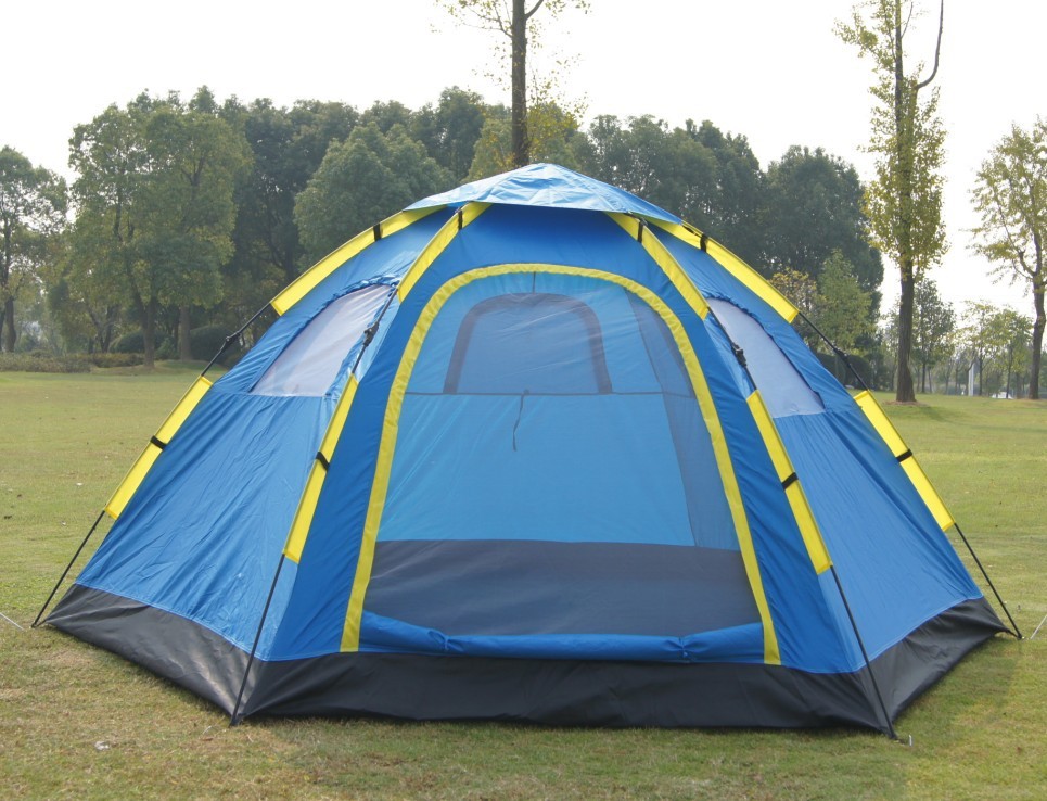Automatic Portable Camping Tent 6-8 Person Single Tier Waterproof Family Tents Tourism 240 * 305 * 140cm Pop Up Tent Camping