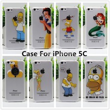 Grind Arenaceous Cases For Apple iphone 5C Case For iPhone5c Shell Snow White Anna Mermaid Ariel Cinderella Girl Cover 1PC