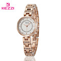 KEZZI Brand Women Dress Watch Relojes Stainless Steel Quartz Watches Relojes De Marca Ladies Crystal Wristwatches