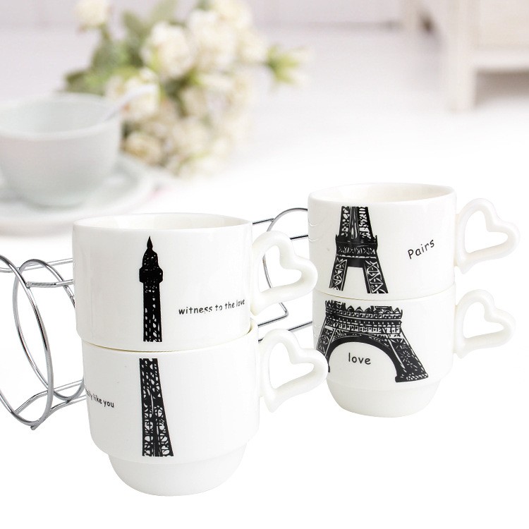 CITOGRAPHY PARIS 11 OZ COFFEE MUG PINK DECOR FRANCE EIFFEL TOWER TEA CUP SUPPLY 