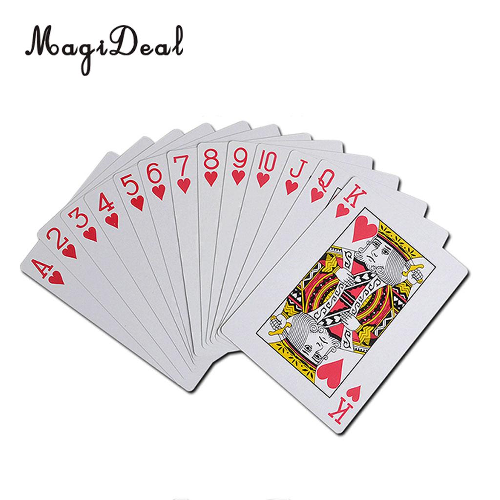 Tarjeta Jumbo Gigante jugando a las cartas jugar bien tus cartas juego de fiesta familia Aprox A4