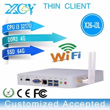 1 pcs Big Promotion!!!X26-i3L,fanless mini computer,industrial pc,network thin client,support ,image scanner ,microphone