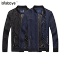 Hot Sale Men Basic long Sleeve Casual Slim Fit Jacket 2016 New Fashion High Quality Round