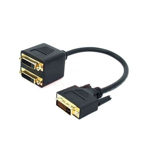 Купить DVI-d мужчин и 2 женщины сплиттер dvi-d адаптер кабель шнур ...