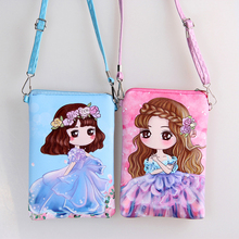 Cartoon PUleather double zipper Children Bags new fashion handbags kids Messenger bag Shoulder Bag for kindergarten girl 23color