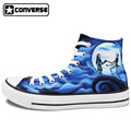 Men Women s Converse All Star Hand Painted Shoes The Nightmare Before Christmas Design High Top
