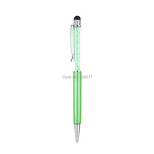 Touch Screen Stylus Ballpoint Pen for iPhone iPad Smartphone Crystal 2 in1 