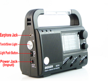 DEGEN DE16 FM FML MW SW Crank Dynamo Solar Emergency Radio World Receiver A0901A