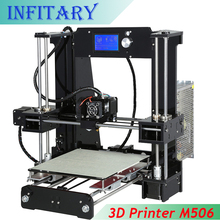 2016 Updated M505 Acrylic Strcture Reprap Prusa i3 3d printer DIY Kit printer 3d printing support 0.1mm Print with 10M Filament