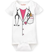 Doctor baby boy bodysuit short sleeve summer baby clothes