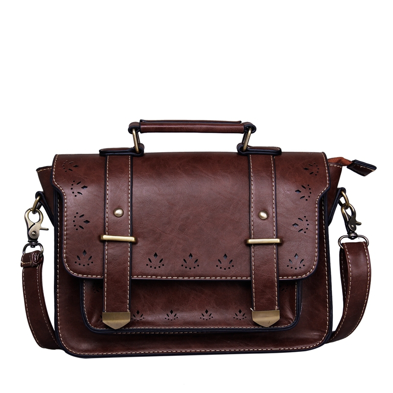 New 2015 Briefcase Bag Fashion Women Messenger Bags Vintage Leather Handbags Crossbody Bags Casual Travel Bags Bolsas Business