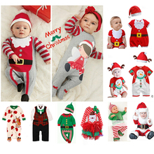 New arrive 2015 fashion rompers 0 24M bebes clothing 100 cotton long sleeve Cartoon cow Christmas