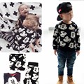 2016 Summer kids clothes boy girl cartoon mouse suit Kids Children Summer Dress Small Mickey Terry