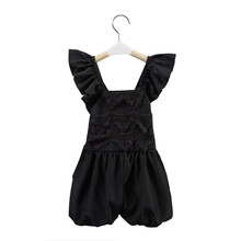 baby girl Lace jumpsuit black suit children one piece jumpsuit