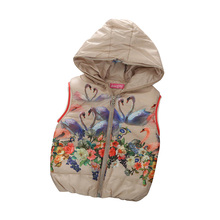 2016 New Fashion Baby Kid Girls Vests Children’s Winter Waistcoat Hooded Jackets Outerwea Thick Coat Jacket For Girl Vest 19