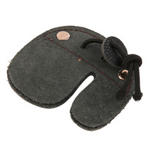 Cow Leather Archery Finger Guard Protection Pad Glove Tab Bow Shooting New