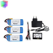 11.1V 6000mAh 20C Lipo Battery 2 / 3 pcs and charger for XK X380 X380-A X380-B X380-C rc Quadcopter Helicopter drone spare parts