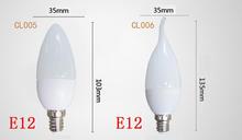 1pcs Dimmable E14 E27 E12 3W 5W 9W LED Candle Light LED bulb lamp LED spot Light Led Candle Light Bulb E12 110V 220V 85-265V