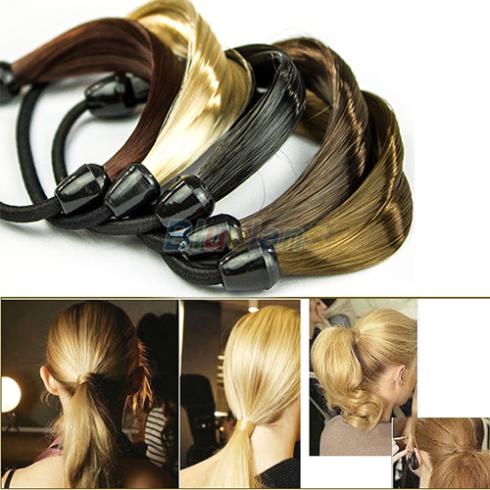 Корейский парик волос хвостик держатели косы волос круг руководство поворот резинкой повязка на голову головные уборы 01vz 2nux