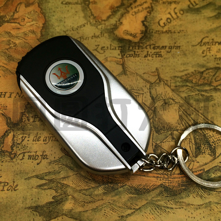 Creative car key windproof lighter inflatable lighter Maserati car keys