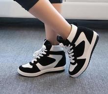 2015 Spring and Autumn new Korean lacing spell color leisure wild Within the higher high to