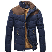 2015 Men Coat Winter Splicing Cotton-Padded Hotsale Jacket Winter Plus Size Parka High Quality MWM169