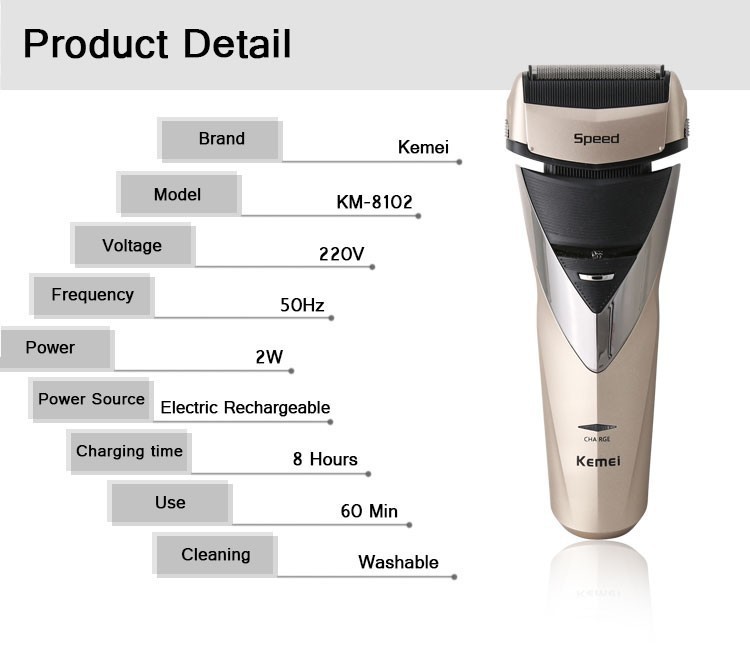 KM-8102 Electric Shaver (2)