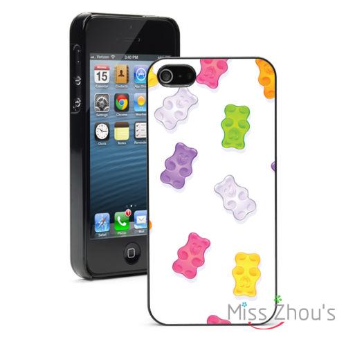 Gummy Bears Pattern Protector back skins mobile font b cellphone b font cases for iphone 4