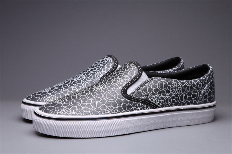 100 Original brand famous designer pu leather women men shoes off unisex the wall sun flower