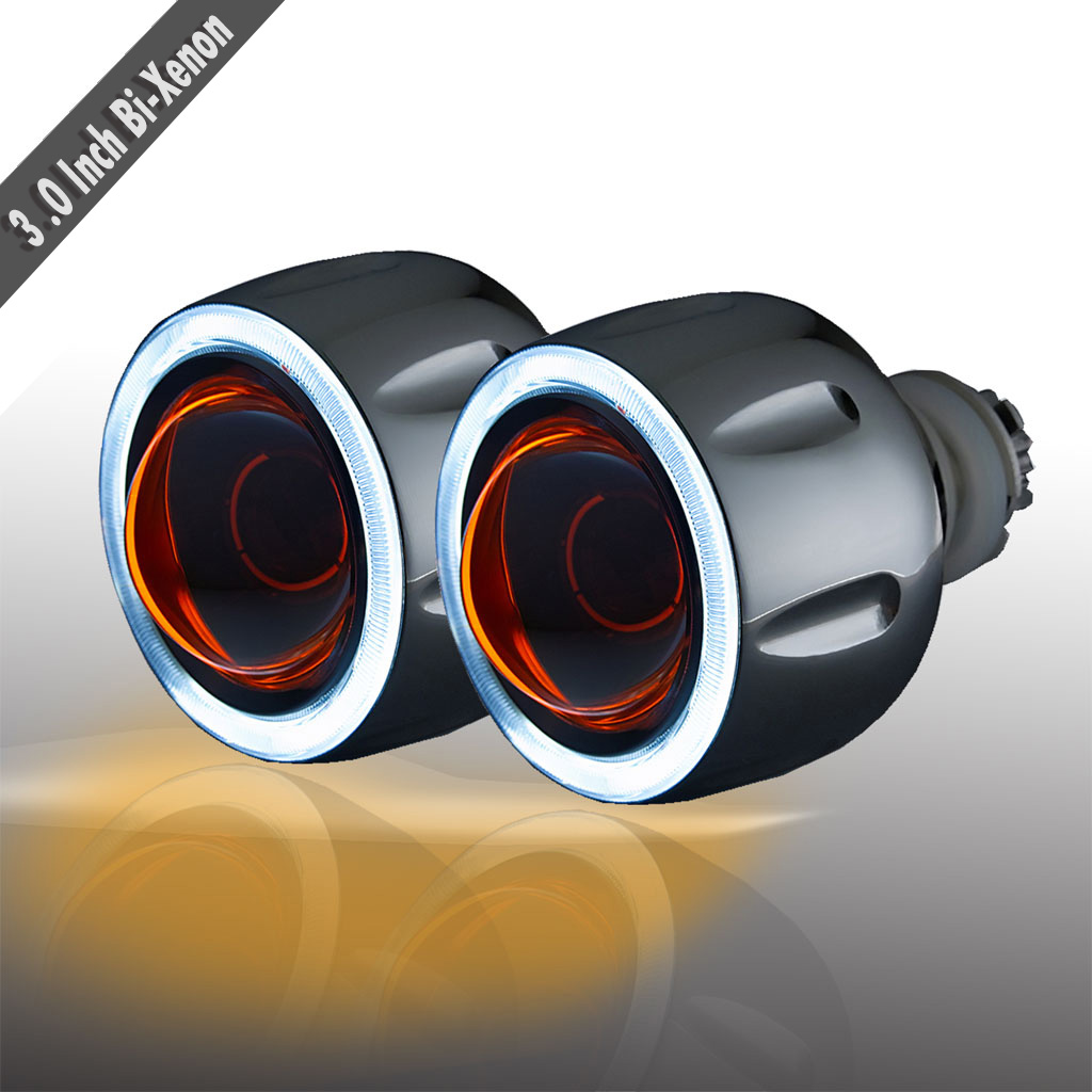 35W Projector Lens Headlight kit 9005 9006 9007 H1 H7 H4 3.0 inch HID bi xenon car light source