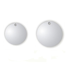 500pcs/lot Stainless Steel Circle Dog Pet Tags