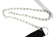 gorgeous Black Dipping Belts Weight Lifting Gym Dip Belt Mesh With Metal Chain