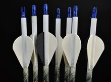 6pcs 30 Archery Carbon Arrow with Replaceable Arrows Head Fit for 40 60lbs Compound Bow Spine