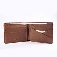 DATS-Men wallet classic Monogram canvas fabric lined with real leather wallets High-quality minimalist wallet can hot stamping