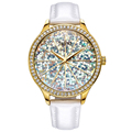 5 Colors Lady Woman Watch Japan Quartz Hours Best Fashion Dress Bracelet Rainbow Mermaid Scale Leather