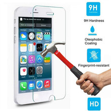 4x Tempered Glass Screen Protector For iphone 5 5s Toughened Protective Cover Film For iphone 5 5s with Box +Clean Kits