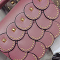2016 New Fashion Chic Handbag Women Rivets Plaid Wafers Flap Small Bag Designer Trendy Shoulder Bag