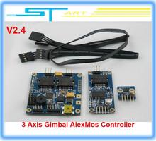 10pcs/lot Latest Version Original Alexmos 3 Axis Firmware Simple Brushless Gimbal Controller V2.4 FPV Photography Free shipping