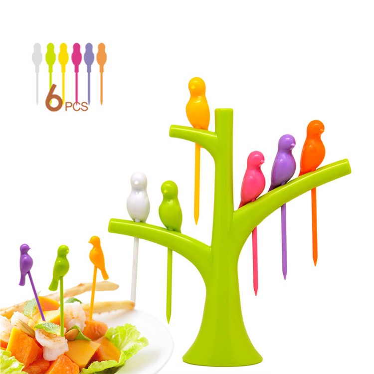 2015-New-Tableware-Dinnerware-Sets-Birdie-Fruit-fork-Birds-On-The-Tree-Birds-Fruit-Forks-Free (1)