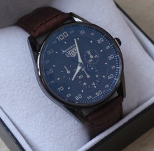 Relojes de hombre 2015 marca banda de cuero relojes de marca hombres casual reloj de cuarzo relojes militar hombres relojes de vestir relogios