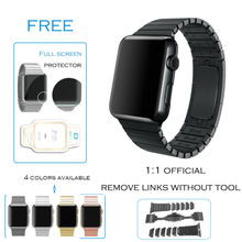 URVOI link bracelet for apple watch band stainless steel strap 1:1 original official links and butterfly closure FOR 42mm Gen. 5