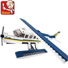 Sluban B0361 Navy hidroavión Airplan 3D construcción de plástico modelo Building Blocks ladrillos