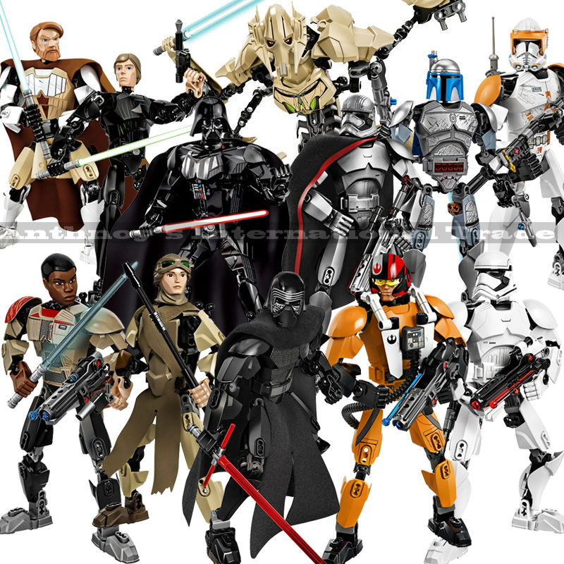 ZXS Star Wars legoed Minifigures Darth Vader White Storm Trooper General Grievous Figure toys building blocks compatible legoed