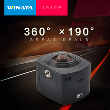 2016 360 1080P 30fps Panoramic Action Camera WiFi H.264 360 Degrees Panorama Camera 360×190 Large Panoramic Action Video Camera