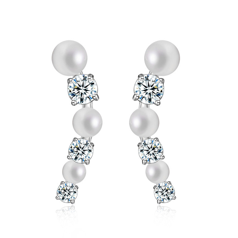Bijoux-Women-Jewellery-White-Pearl-18K-White-Gold-Filled-Women-Jewelry ...
