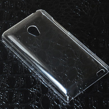 For MeiZu MX2 Crystal Transparent Back Protector hard Case skin cover free shipping