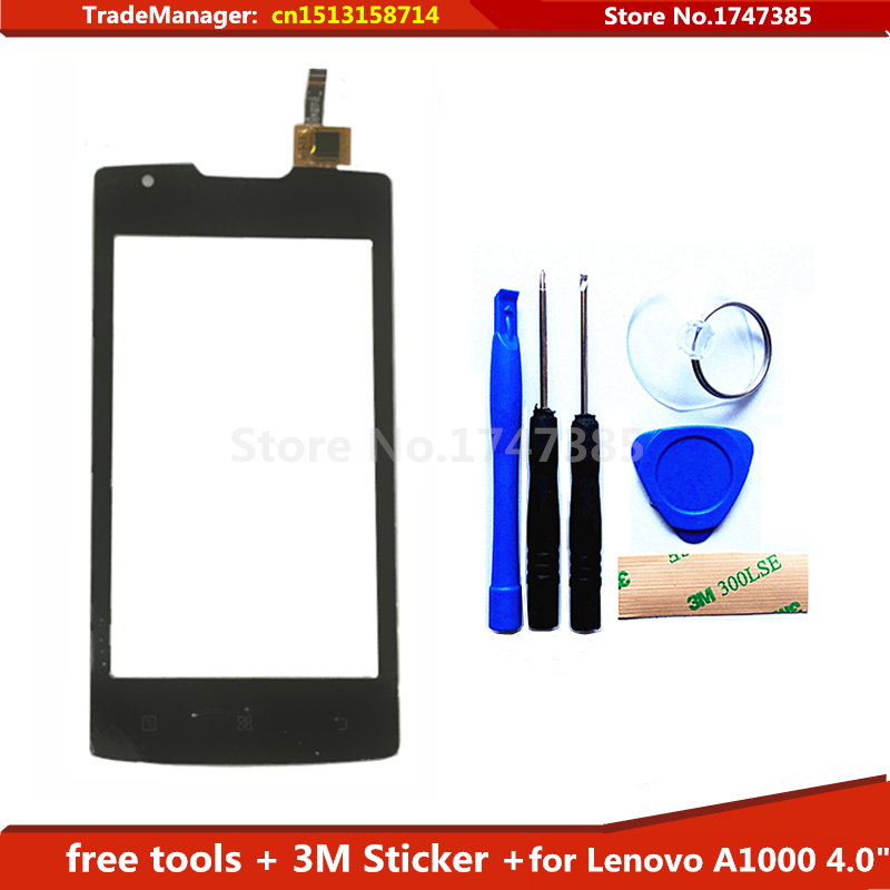 Tools 3M Sticker Original New For Lenovo Smartphone A1000 4 0 Touch Screen Glass Capacitive sensor