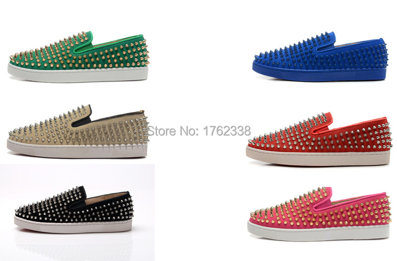 Aliexpress.com : Buy hot 7 colors suede spike low top spikes shoes ...